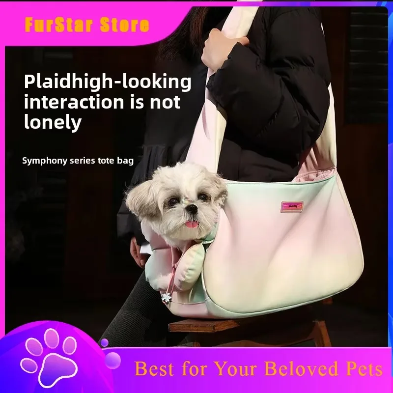 FurStarMagic Color Messenger Portable Cat Bag Small Dog Carrier Bags Transportin Gato Pet Carrier Cats Accessories Puppy Carrier