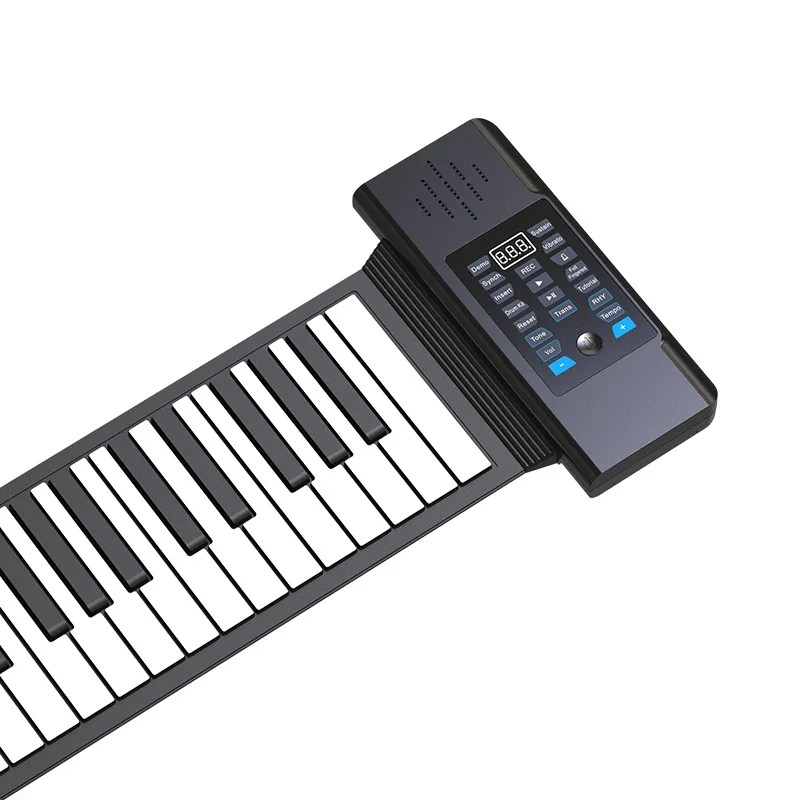 Portable 88 Keys Flexible Silicone ABS Portable Electronic Piano Kids Soft Keyboard Roll Up Piano