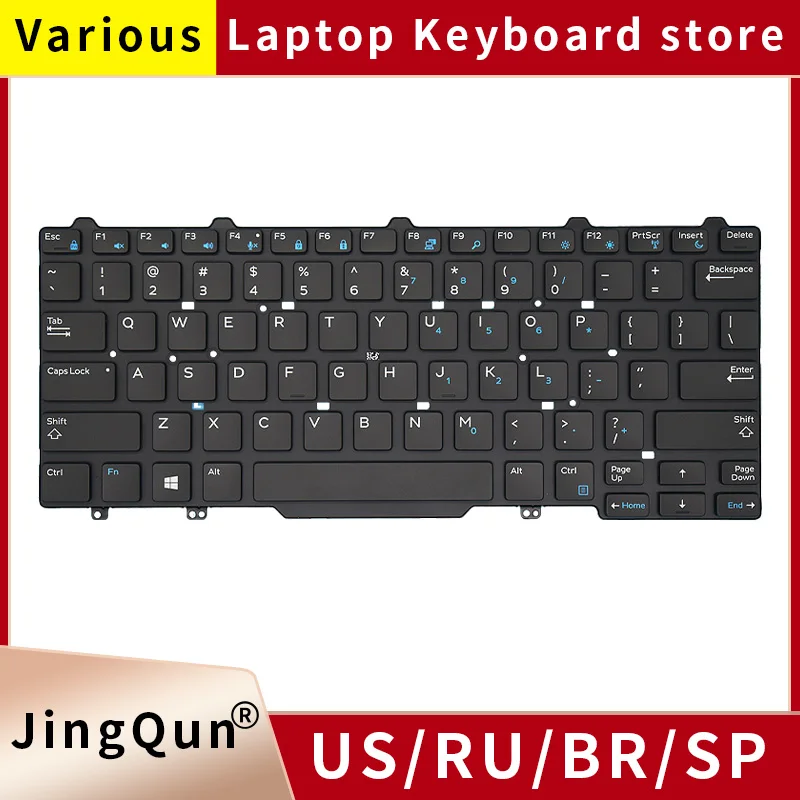 Original US Russian SP UK Laptop Keyboard For Dell Latitude 3340 3350 5480 5490 E7450 E5450 E7470 E5470 0D19TR 094F68 Backlight