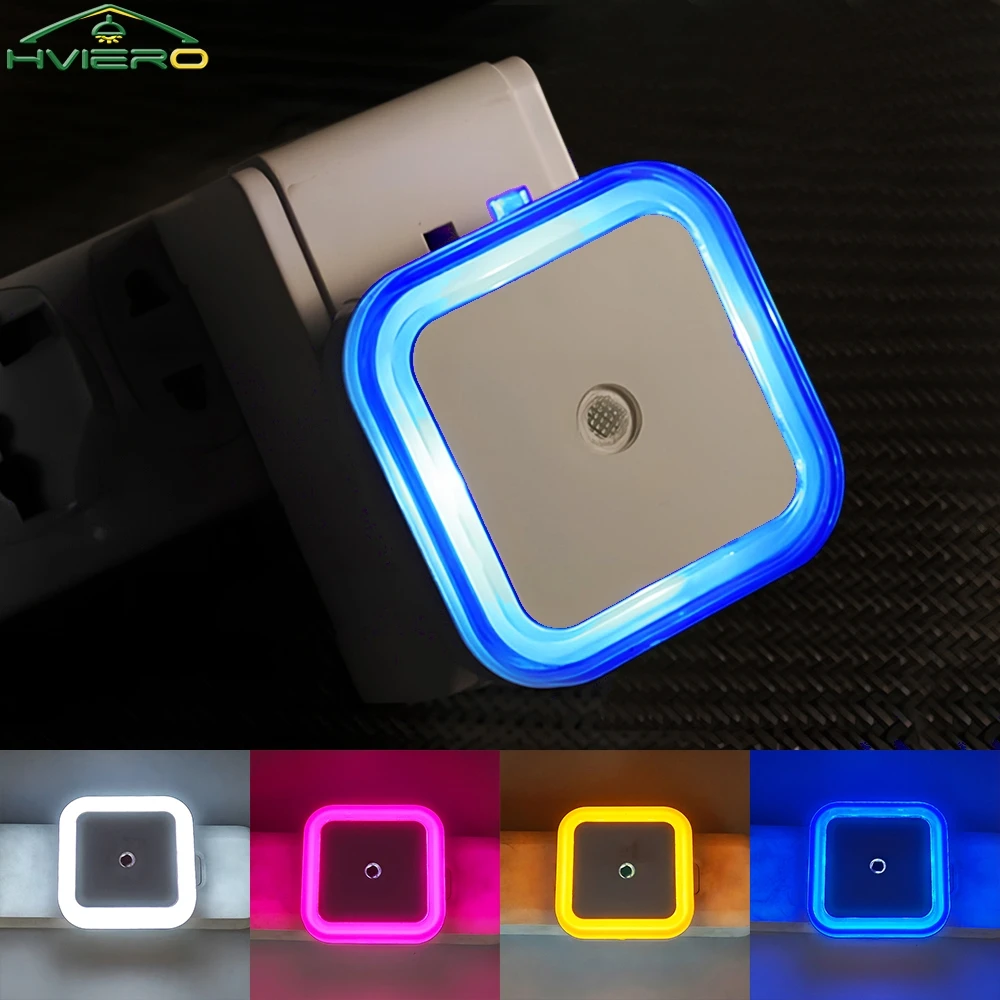 Mini Night Light LED Sensor Control Induction Energy Saving Sleeping Wall Lamp Baby Room Bedroom Toilet Corridors Lighting Bulbs