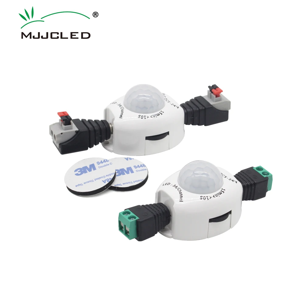 PIR Motion Sensor 12V DC Switch 5V LED Strip Light Movement Detector 5 Volt Activated Timer Automatic Infrared Switch ON OFF