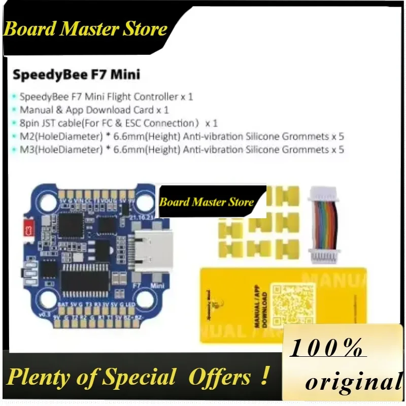 BoMaSSpeedyBee F7 Mini 3-6S 8-bit Flight Controller MPU6000 Bluetooth / Digital INav For Emuflight Betafligt Drone Stack/Flytowe