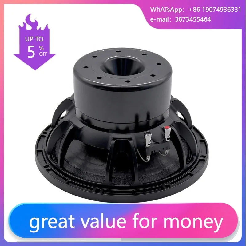 T-12DS115 Speaker Accessories 12 Inch 4Ohm Active/Passive DJ Bass Neodymium Subwoofer Home Car OEM