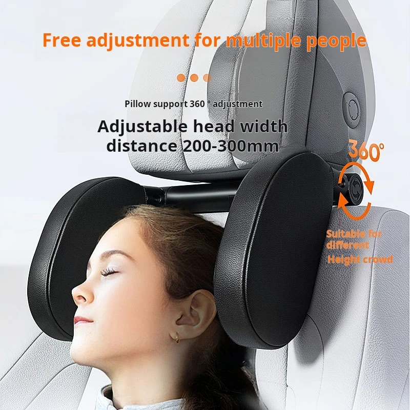 Adjustable Car Headrest Creative Car Interior Accessories Side-to-side Children's Travel Sleep U-shaped Memory Foam Neck Pillow