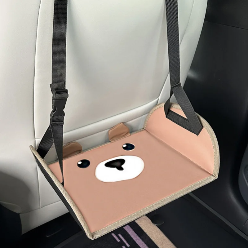 Foldable Car Rear Seat Leg Rest Pedal Adjustable Auto Foot Rest Support Mat for Kids Adults Travel Road Trip Accessories