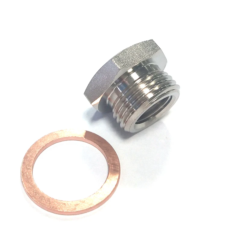 Car Accessories M18 Connector With Gsket Exhaust O2 Oxygen Sensor Spacer Reducer Adapter M12x 1.25 to M18 X 1.5