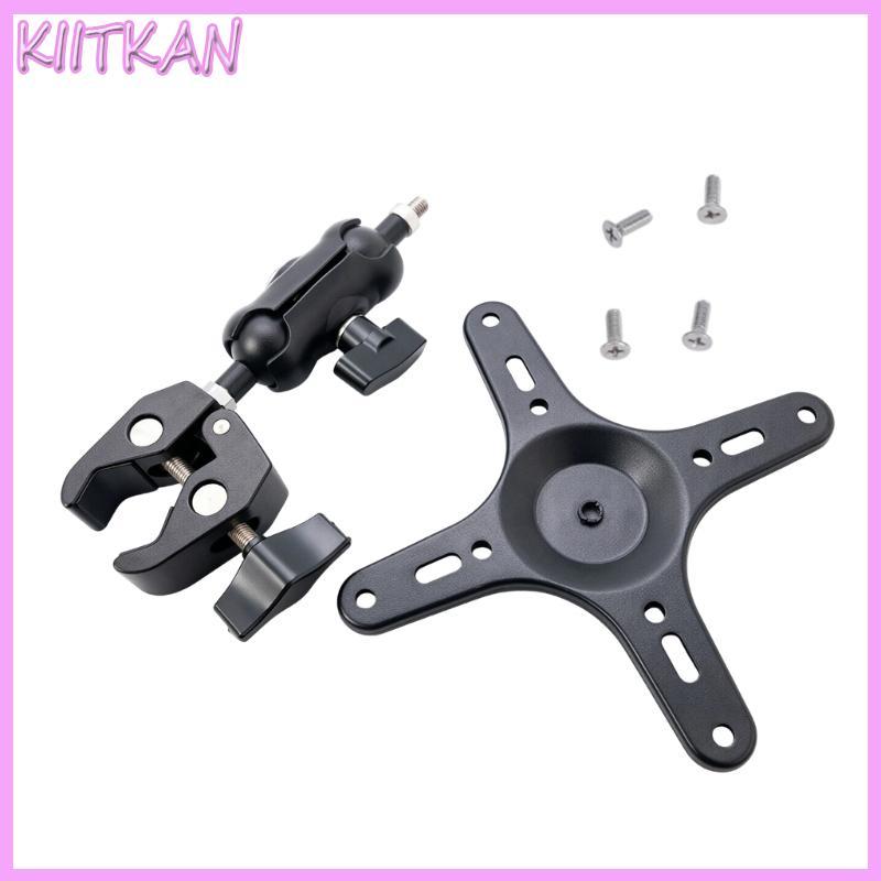 KIITK Suporte Para Câmera Monitor Placa Removível Tela Haste Redonda Metal Visualização Me