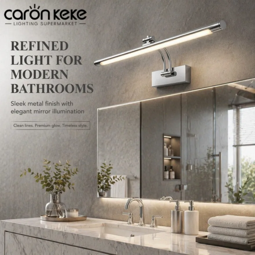Adjustable Swing Arm LED Bathroom Mirror Light Vanity Makeup Wall Lamp Bathroom Cabinet Desk Wall Painting Lighting Fixture