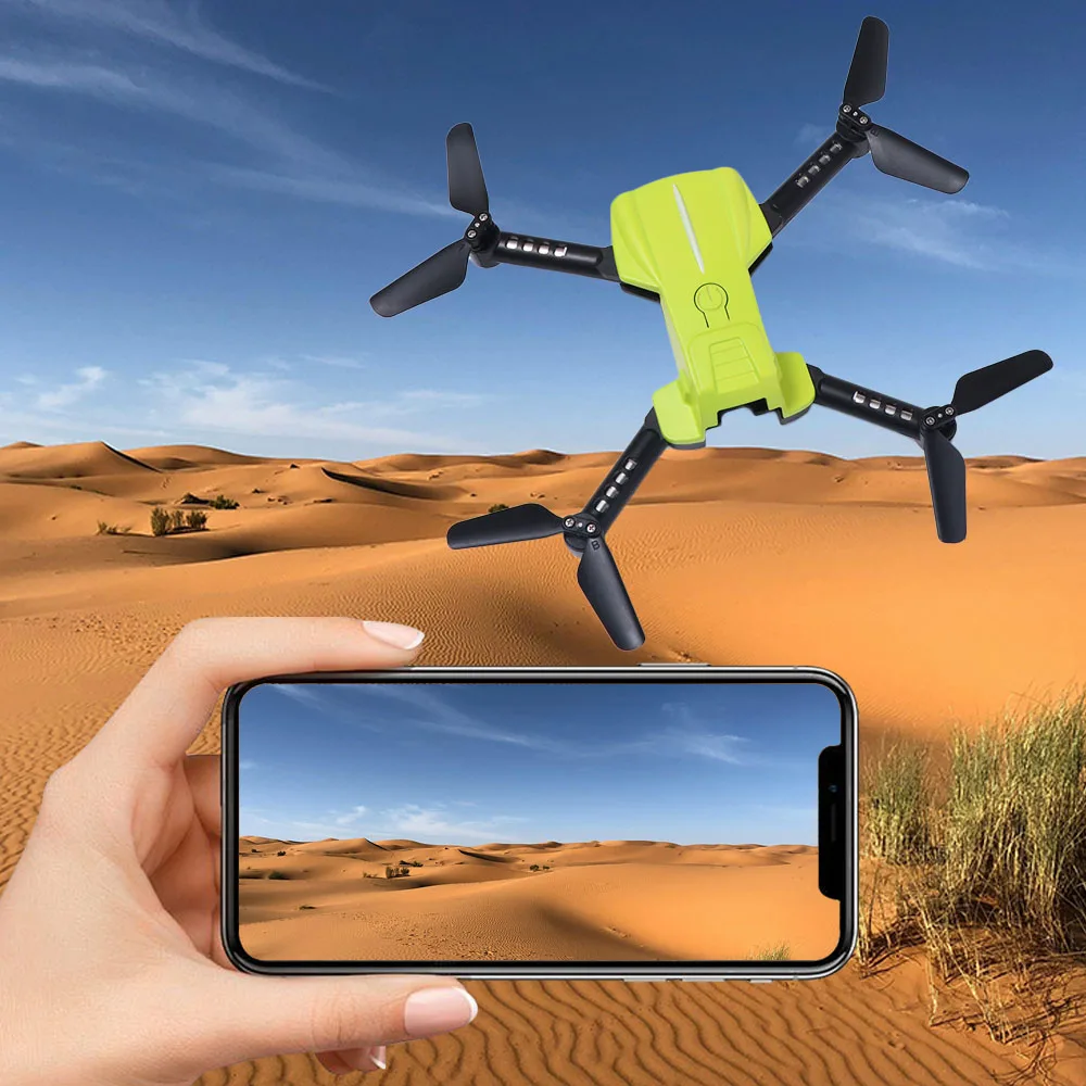 RC Helicopter ABS Remote Control Airplane Toy Aerial Photo Four-axis K10 Mini Drone 2.4G Durable Camera FPV RC Drones Kids Gifts