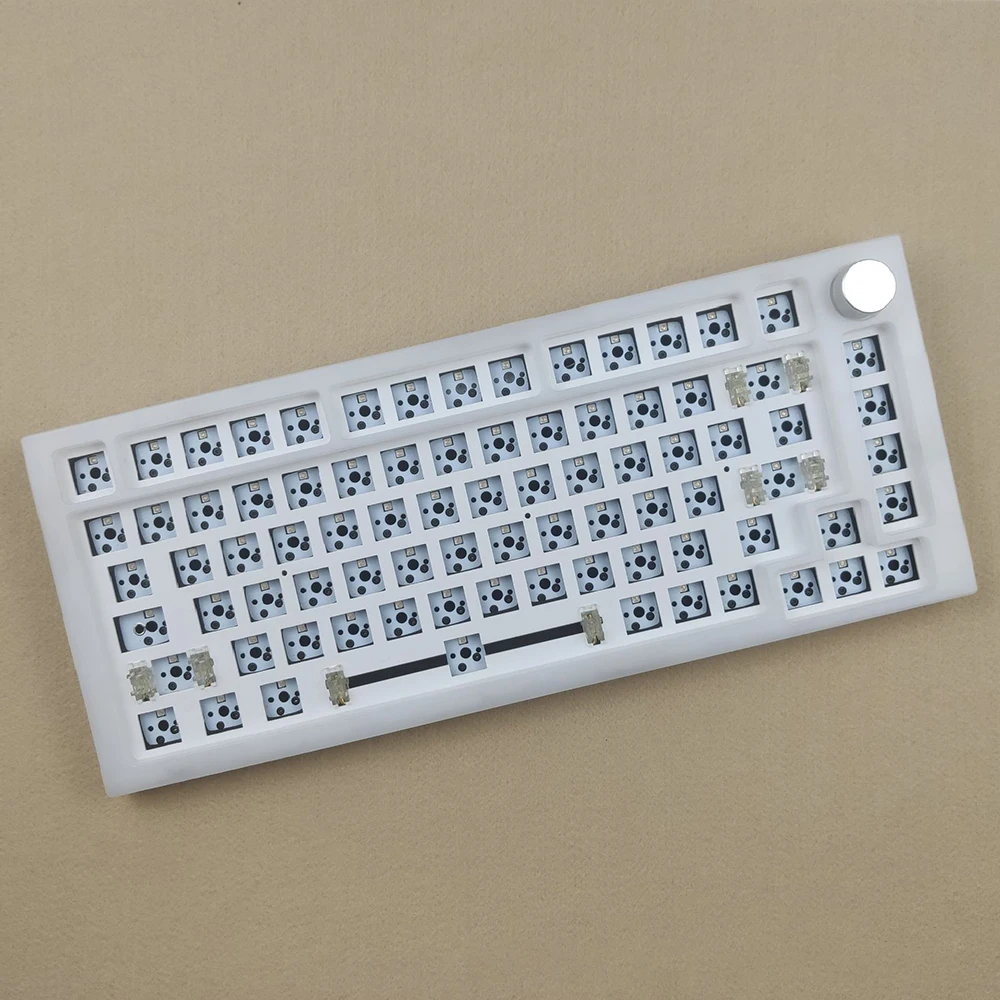 75 Custom Mechanical Keyboard Kit Wired Wireless Aluminium Keyboard With Knob Gasket Hot-Swap RGB DIY Keyboard PC Gamer Gasket