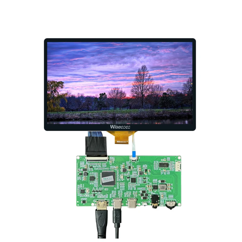 Wisecoco 7 Inch 1920x1080 FHD LCD Module 120HZ IPS Touch Display for Raspberry Pi Gaming Consoles Car Displays Tablet VR Screen