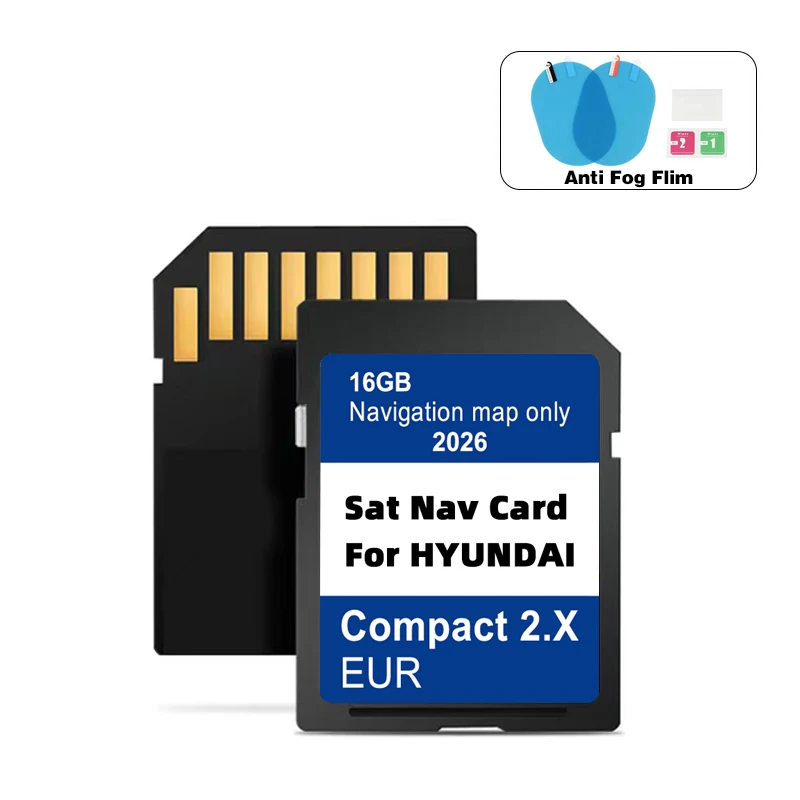 2026 Version Maps Europe UK Navigation GEN2 for Hyundai Compact 2.X H1 i20 Santa Fe Grand Santa Fe Tucson Car SD GPS Card 16GB