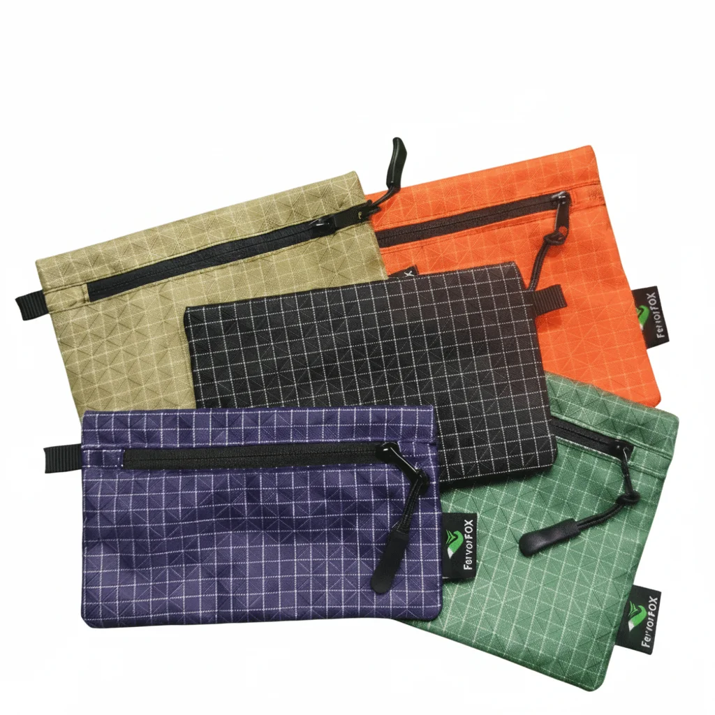 Lightweight Outdoor Storage Bag Waterproof With Rope Outdoor Organizer Zipper ‌Wear Resistant Key Card Wallet Travel Bag