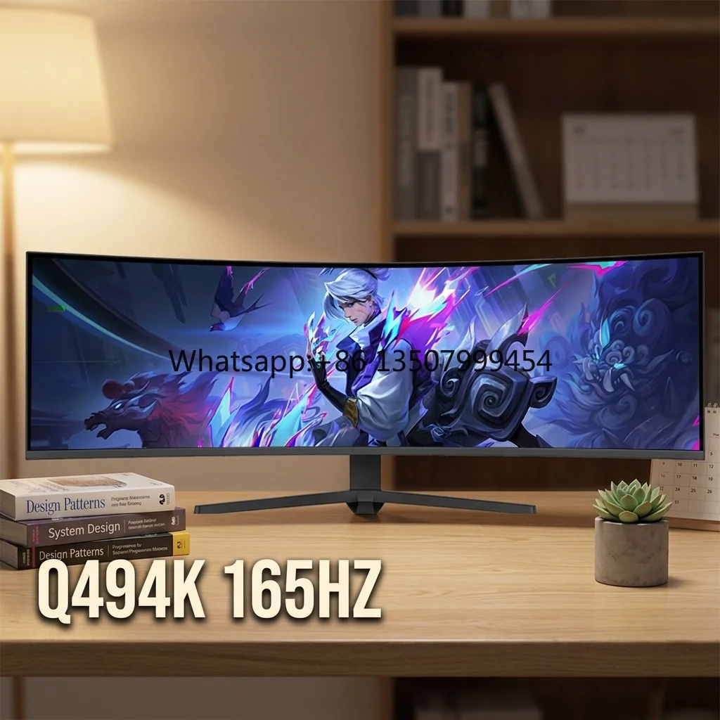 Factory IPS PC 49 Inch 4K 5K Display Gaming Monitor  Lifting LED Curve Screen 4K 165Hz Display