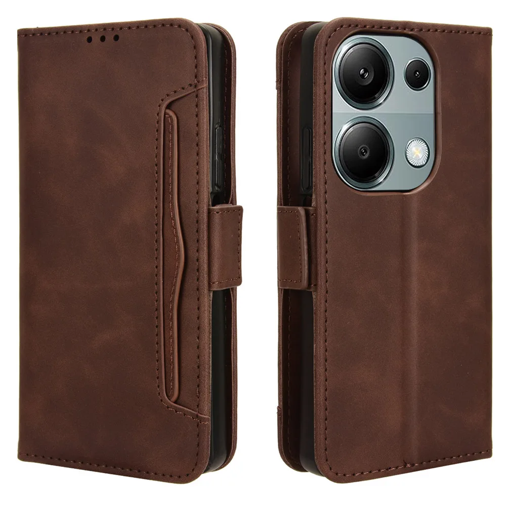 For Poco M6 Pro F5 M5 X6 C65 Premium Case Wallet Leather Book Xiaomi Poco X6 Neo Case Book Funda M5s F4 GT 3 X 6 4 F3 M3 X5 C61