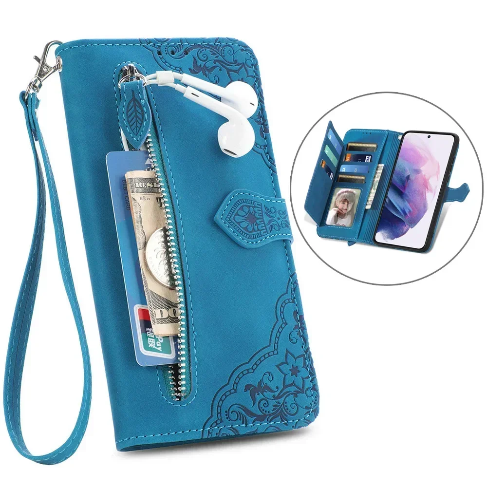Realme 12 13 14 15 16 Pro Plus 5G Premium Case Zipper Card Wallet Shell Funda Realme 13 Case Realmi 12 Plus 14T Book Flip Cover