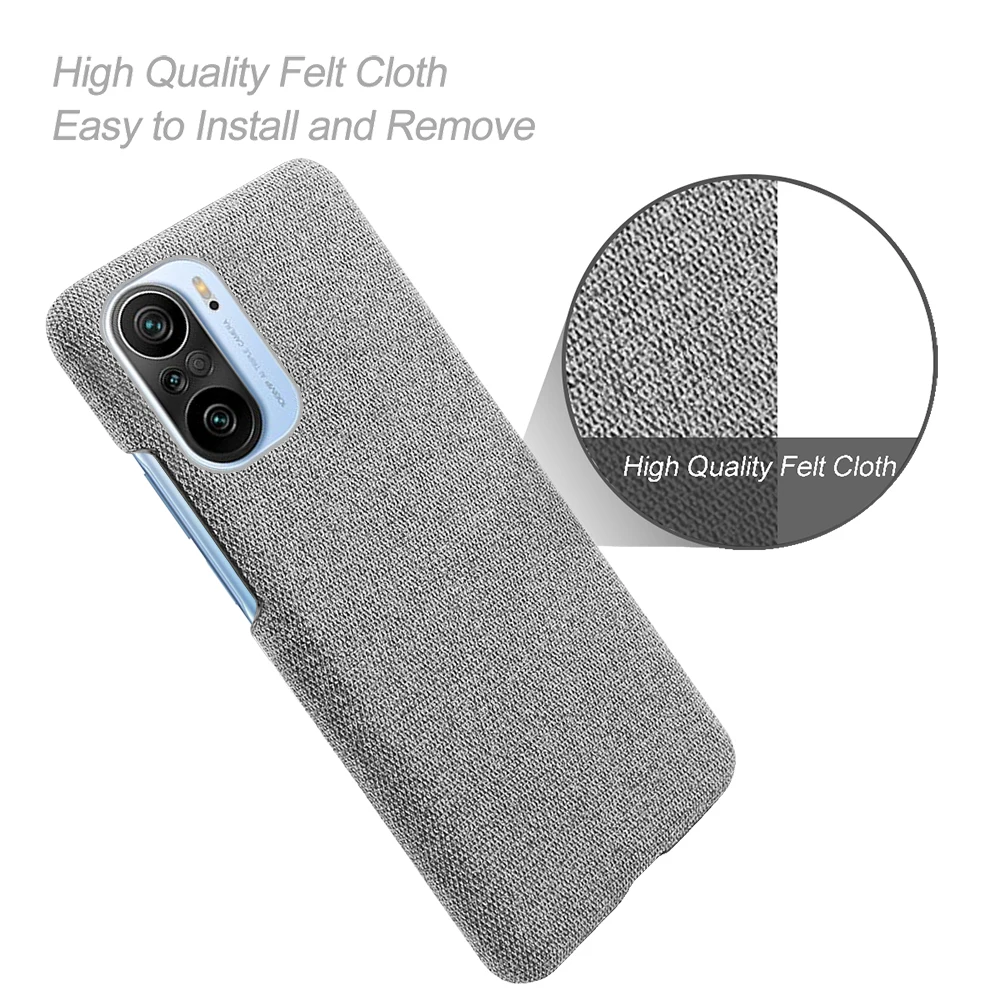 Pocof3 For Xiaomi Poco F3 Case Soft Premium Fabric and Anti-Slip Grip Cloth Cover For Poco F3 Case 2021 Pocof3 f 3 Funda PocoF3