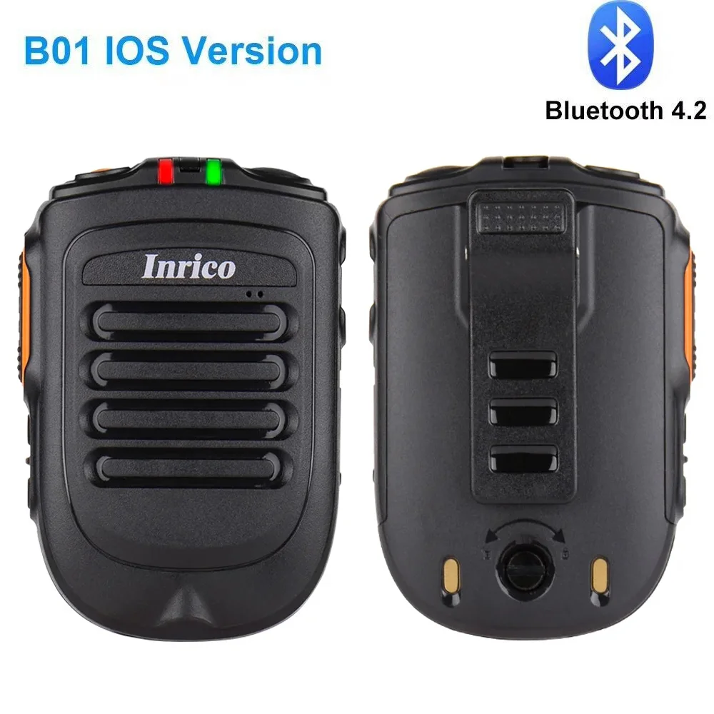 Inrico Wireless PTT Microhpone B02 for Ios Android T320 S200 S300 4G Network Radio work with Zello Real-PTT Application