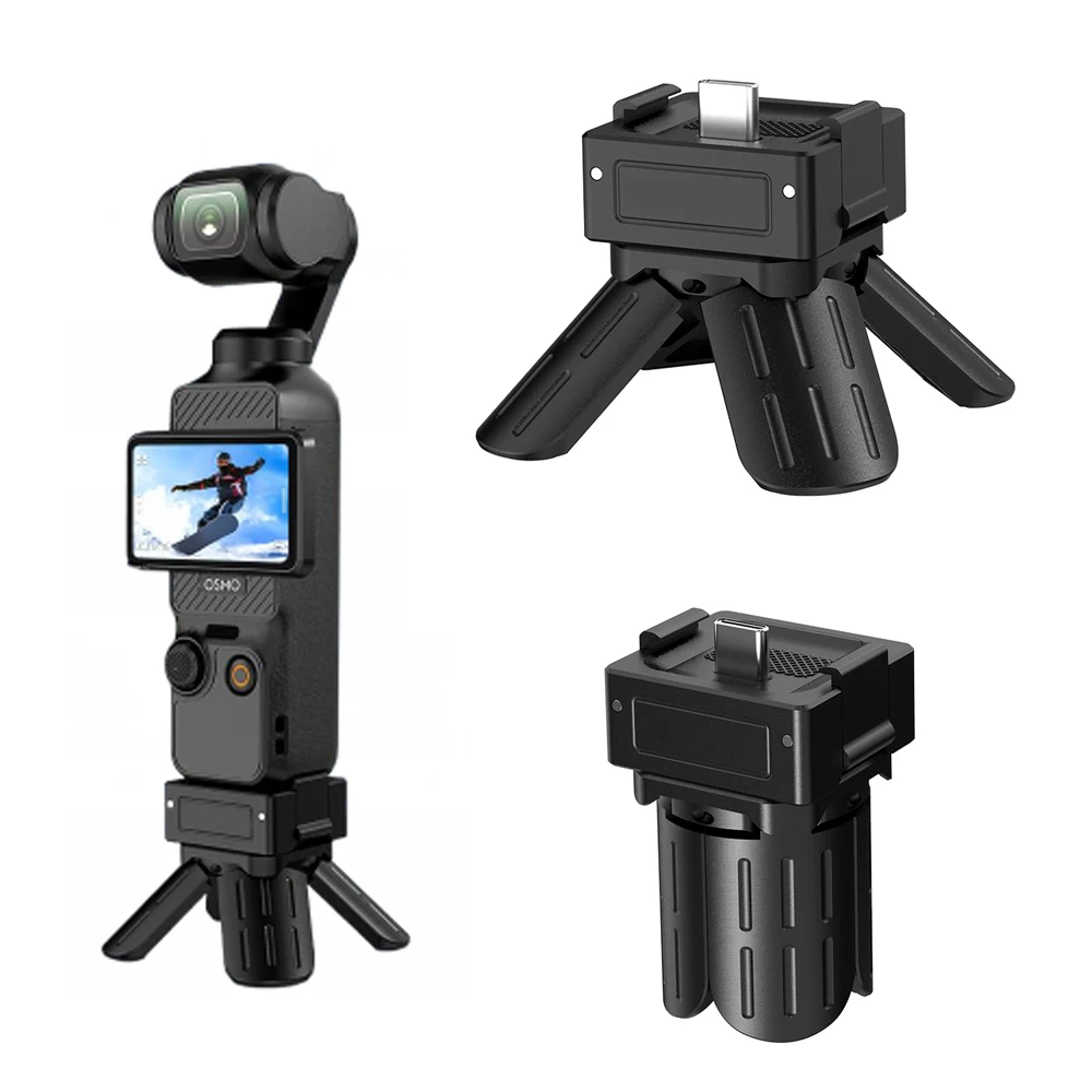 Mini Tripod for DJI Pocket 3 Camera Stabilizer Gimbal Desktop Tripod with Type-C full-function charging Desktop Stabilizer Stand