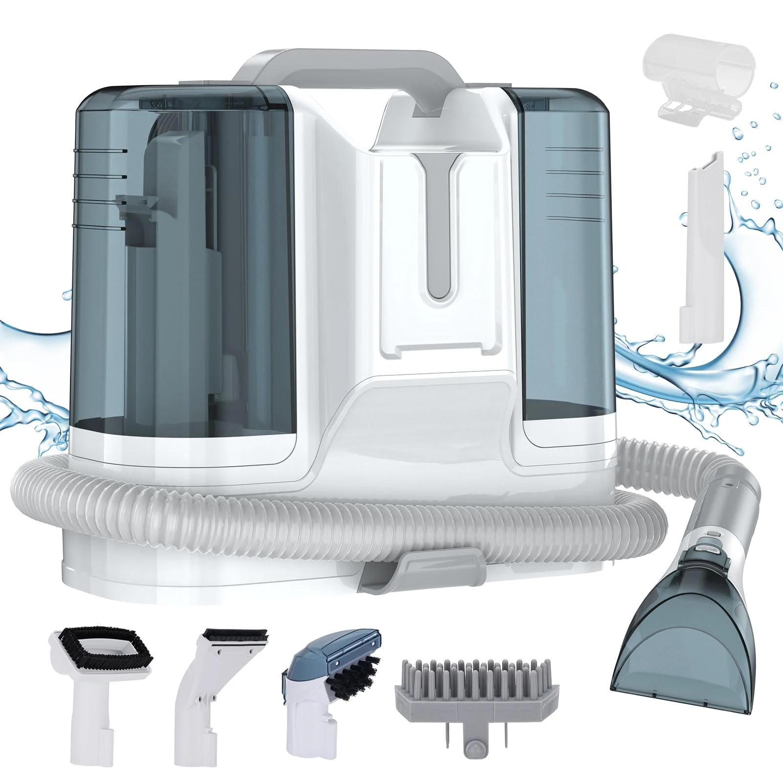 3 in 1 Small Portable Professional Washing Extractor Electric Wet Dry Vacuum Cleaner for Home Car Floor Carpet Sofa Fabric Spot