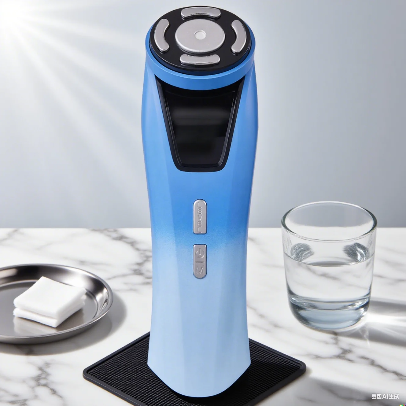 Home 3 in1 Mini HIFU Facial Lifting Beauty Meter EMS Facial Ultrasonic Rejuvenator Facial Firming Massager Skin Care Tools lesen