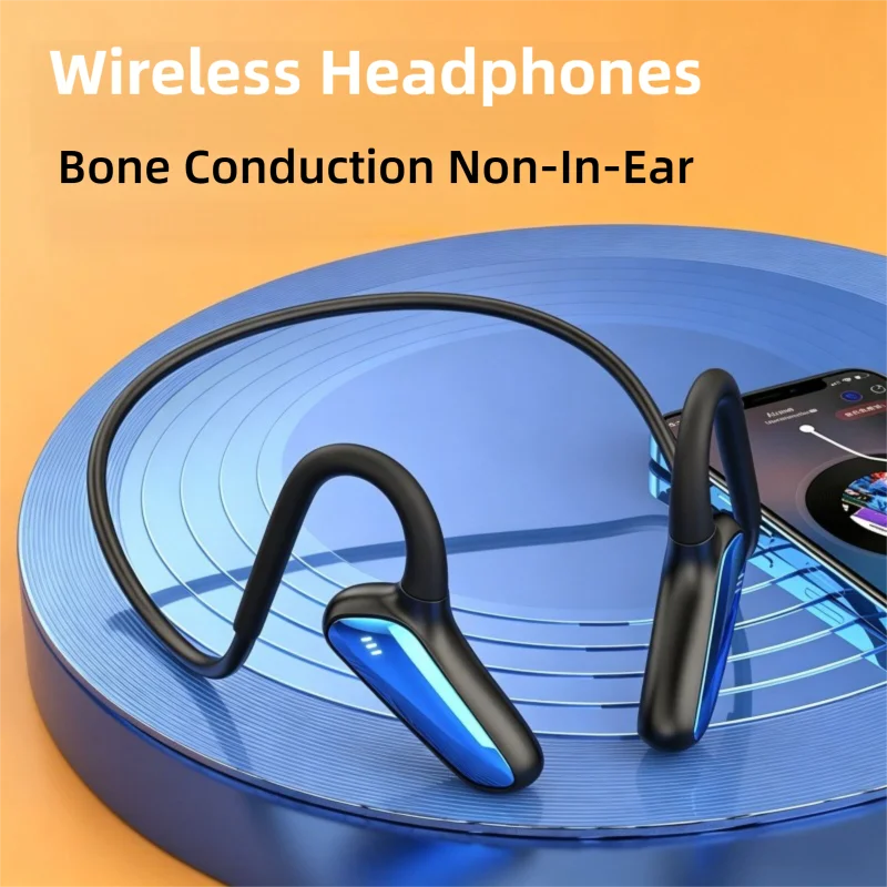 Wireless Bluetooth V5.2 Headphone OWS Ear-Hook Bone Conduction Noise Cancelling Waterproof Long Battery Life For Sports Outdoors