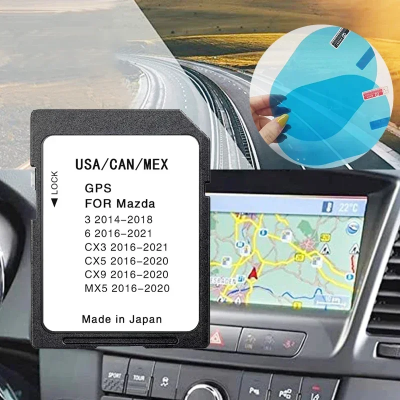 Sat Nav Navigation SD Card USA Canada Mexico for GPS Device for Mazda 3 6 CX3 5 9 MX5