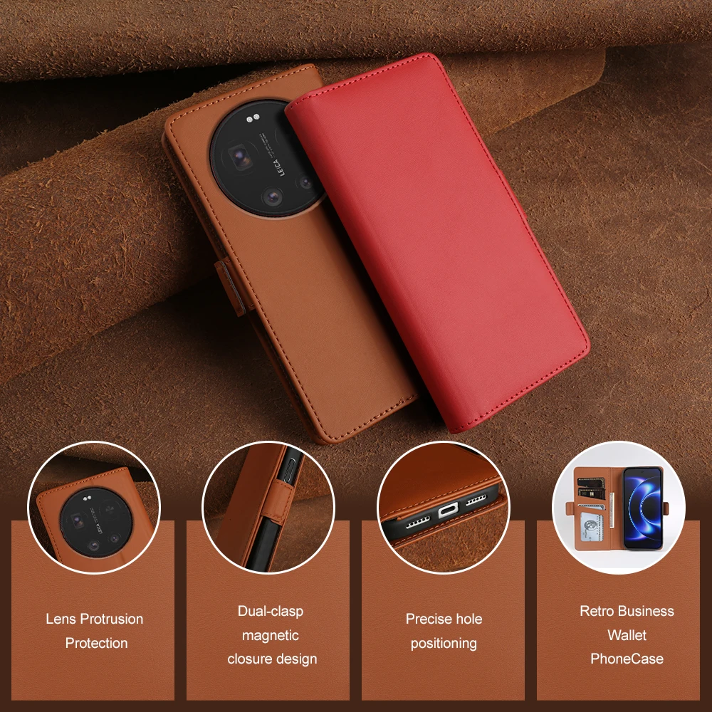 Premium Leather Flip Case For Xiaomi 17 15 Ultra Pro Max 12 11 lite 12X 12S 12T 13T 14T 15s 15T 17T Pro Phone Case Cover Wallet