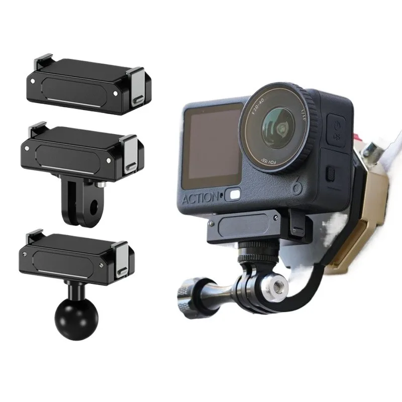 For DJI Osmo Action 6 Osmo Nano Magnetic Base Mounting Bracket Quick Release Clamp Tripod Mount Holder 17mm Ball Head Adapter