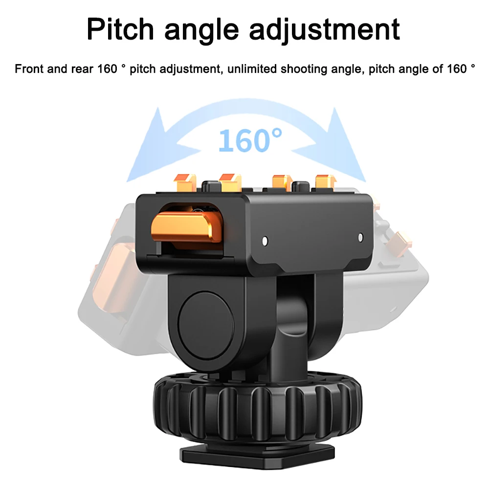 FOTGA Cold Shoe Mount Camera Mount with 1/4'' Magnetic Quick-release Adapter For Insta 360 Ace/Ace Pro/Ace Pro 2 Camera Tripod