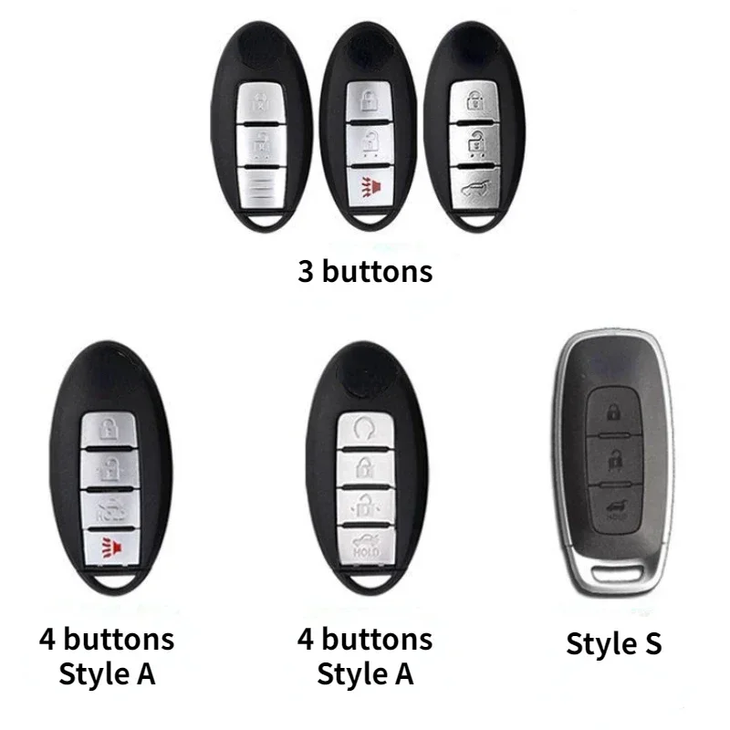 For Nissan Teana Sylphy Qashqai X-Trail Silica Gel Car Key Protection Shell Smart Remote Key Cartoon Cover Car Accessories