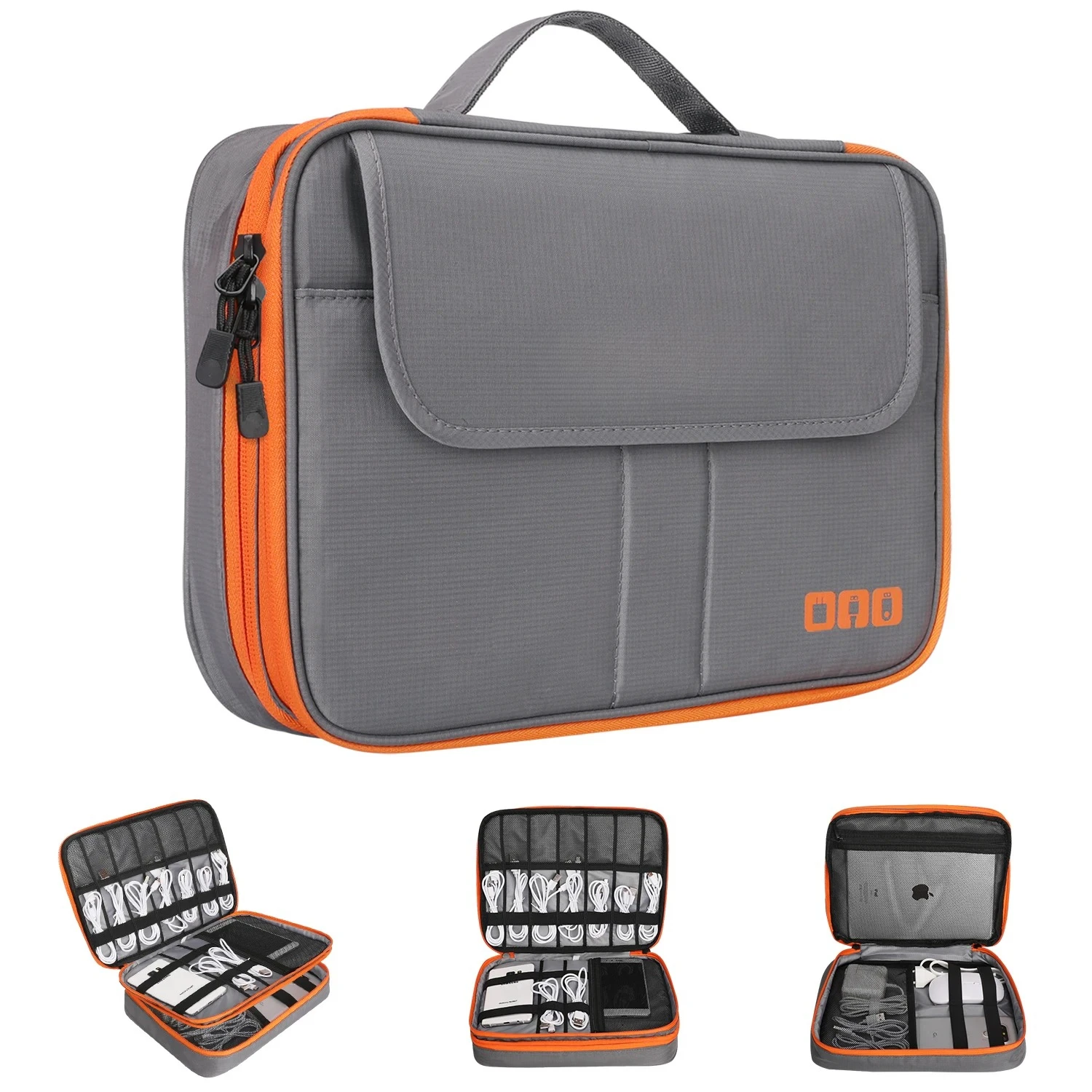 Travel Electronic Accessories Organizer, Storage Handbag Cable Organizer Bag Waterproof Carry Pouch for 11.6 Laptop,Tablet,Power