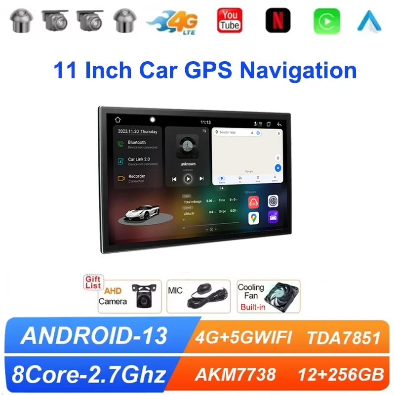 UIS7870 11.5inch Car Radio GPS 2 din Android 11 Auto Carplay For Nissan Hyundai KIA TOYOTA Honda Multimedia Player