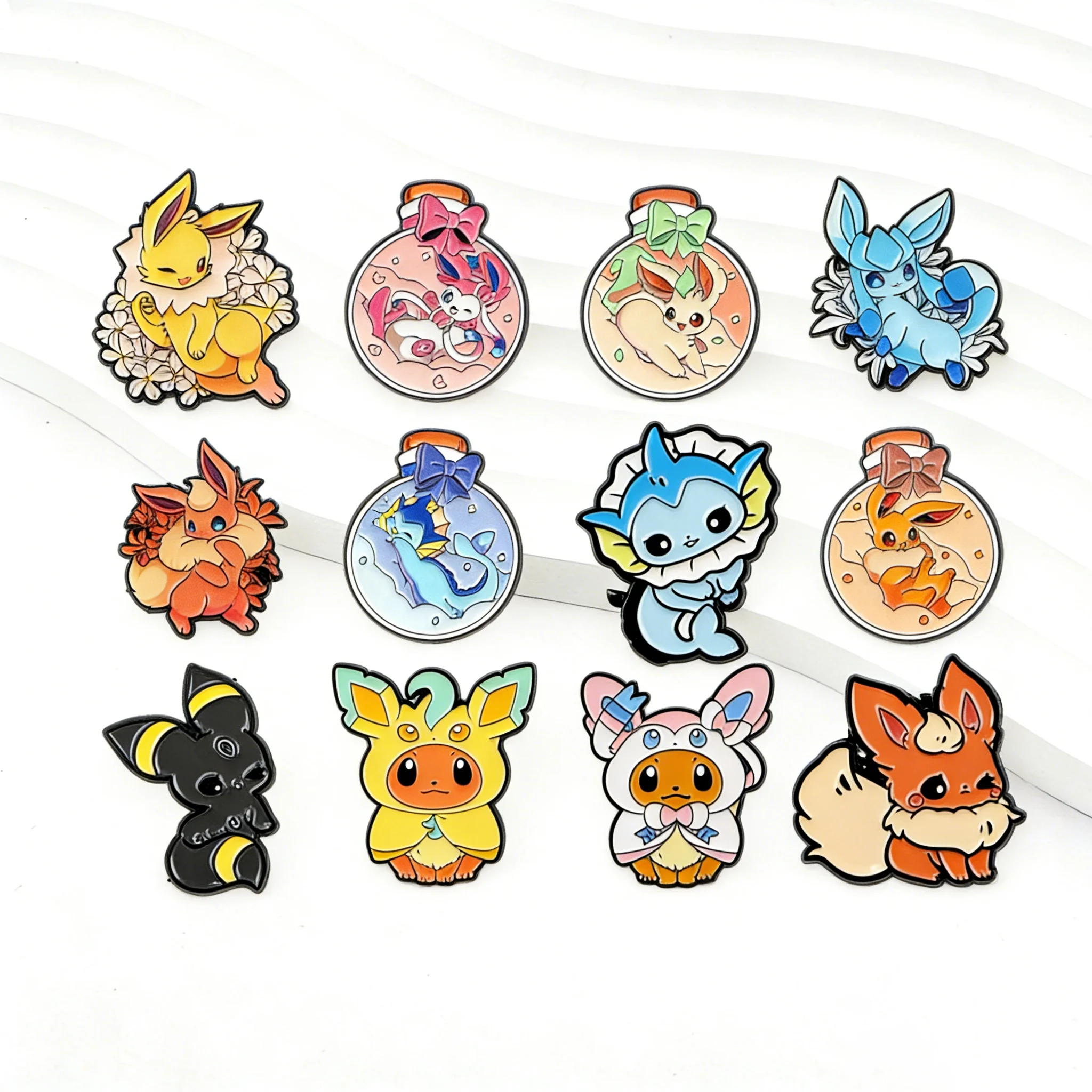 Kawaii Enamel Pins Cute Brooches Cartoon Badges for Backpacks Jackets Hats Jewelry Collection Gifts Cosplay Accessories