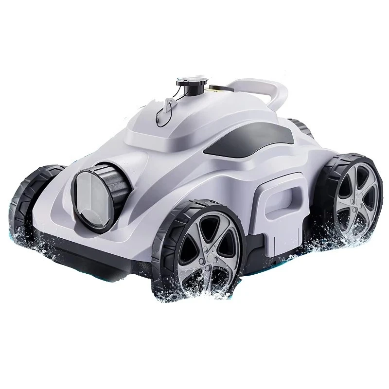 Cordless Automatic Swimming Pool Cleaning Robot Rechargeable Wireless Vacuum Cleaner Plastic IPX8 Waterproof 5800mAh Battery