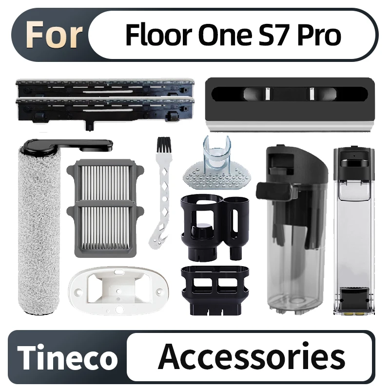 For Tineco FLOOR ONE S7 Pro Wet Dry Original Water Tank HEPA Filter Brush Roller Holder Vacuum Cleaner Spare Parts Accessories