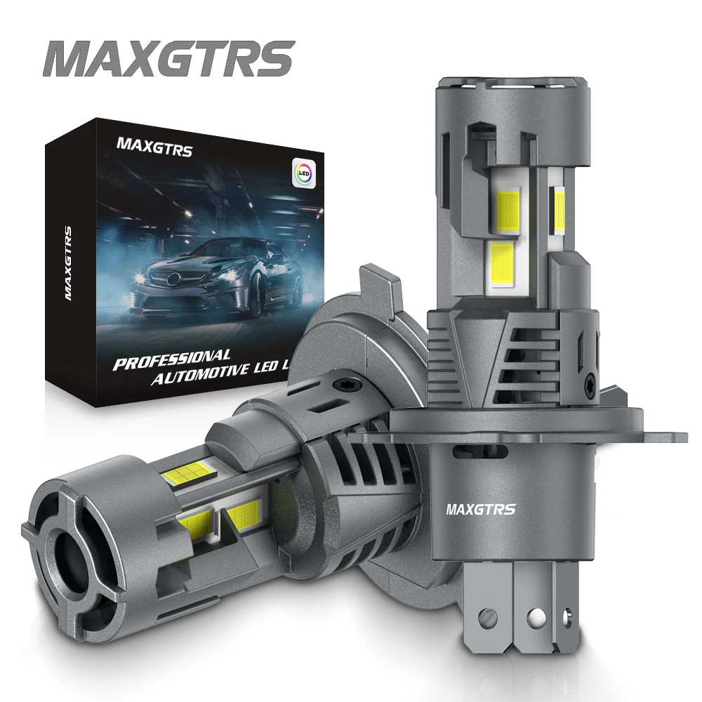 New MAXGTRS 30000LM H4 LED Lights Bulb 9003 HB2 LED Headlights High and Low Beam with Fan Wireless 110W Car Headlamp 12V