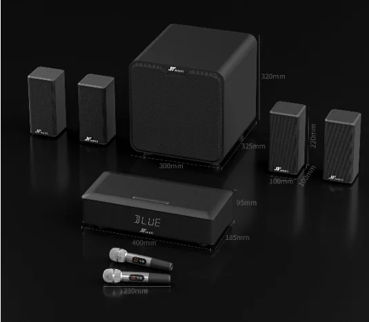 5.1  Surround Sound Home Theater System Cinematic Dolby Audio, Wireless Rear Speakers for Movies, Music ,Gaming