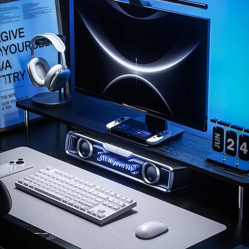 Wired Bluetooth Soundbar Multimedia Speaker Desktop Computer Gaming Subwoofer Audio Player