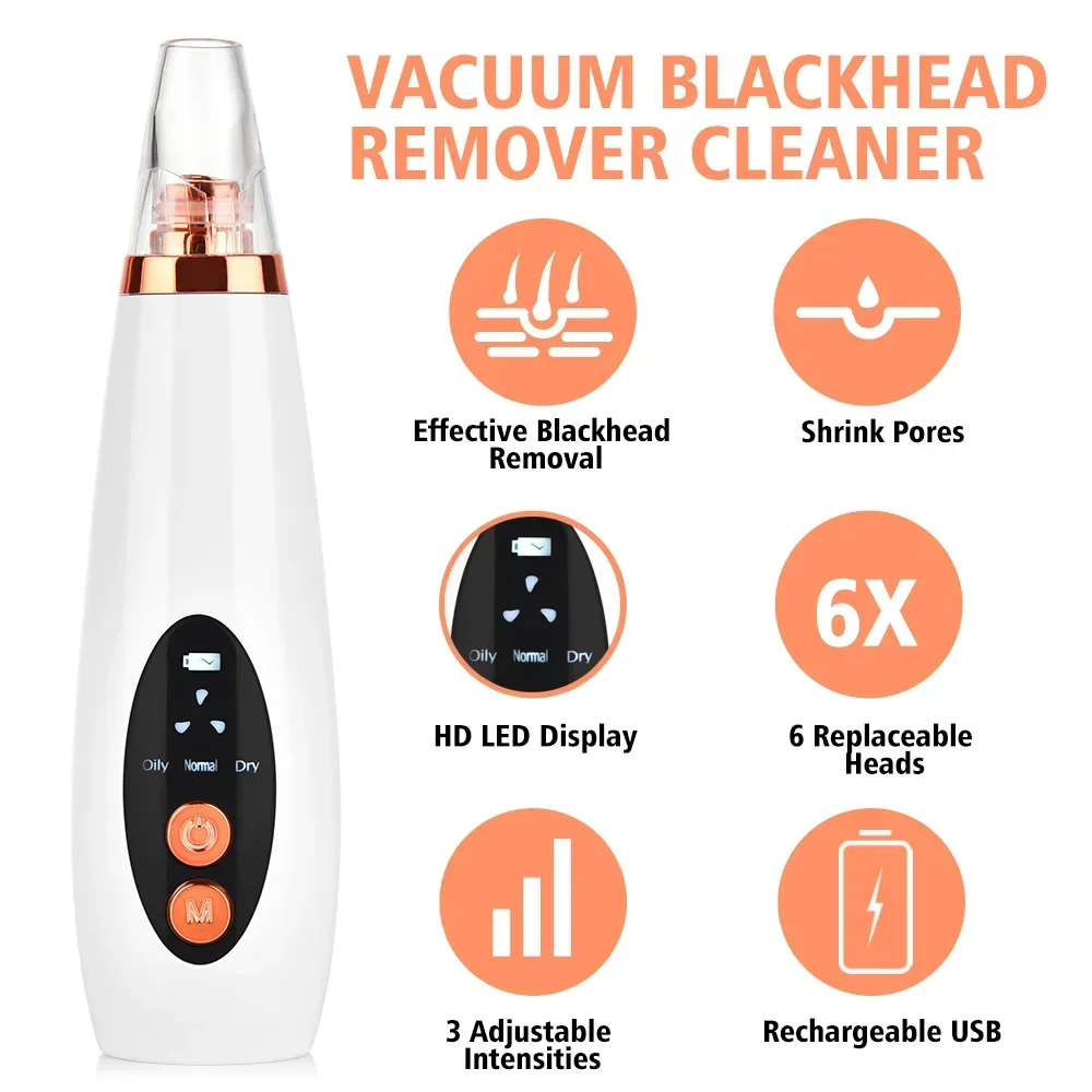 New Electric Blackhead Removal Vacuum Blackhead Removal Apparatus Acne Facial Deep Cleansing Pore Cleaner