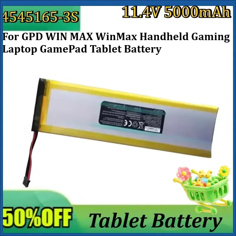 New 4545165-3S 11.4V 5000mAh High Quality Battery for GPD WIN MAX WinMax Handheld Gaming Laptop GamePad Tablet Battery