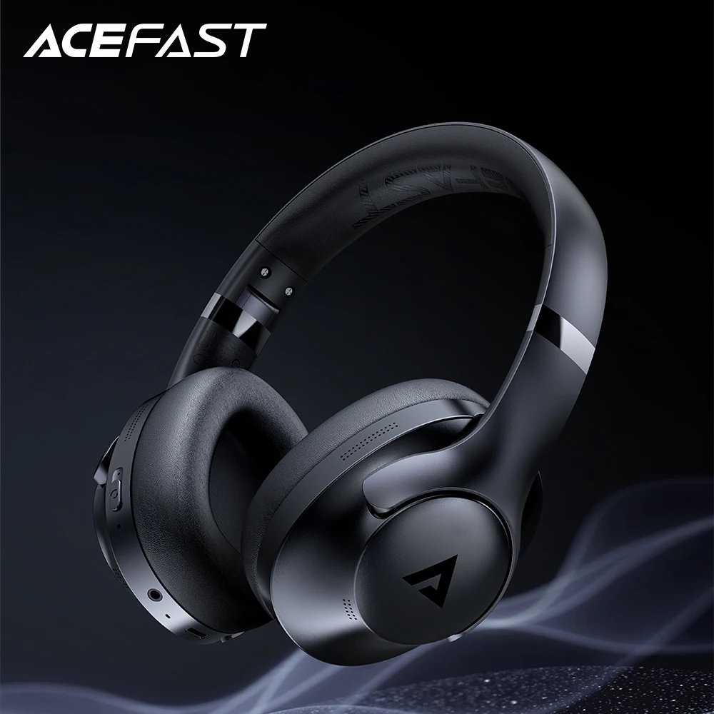 ACEFAST Original H4 ANC Active Noise Canceling Wireless HiFi Headphone 40MM Speaker Over Ear Bluetooth 5.3 Music HiFi Earphones
