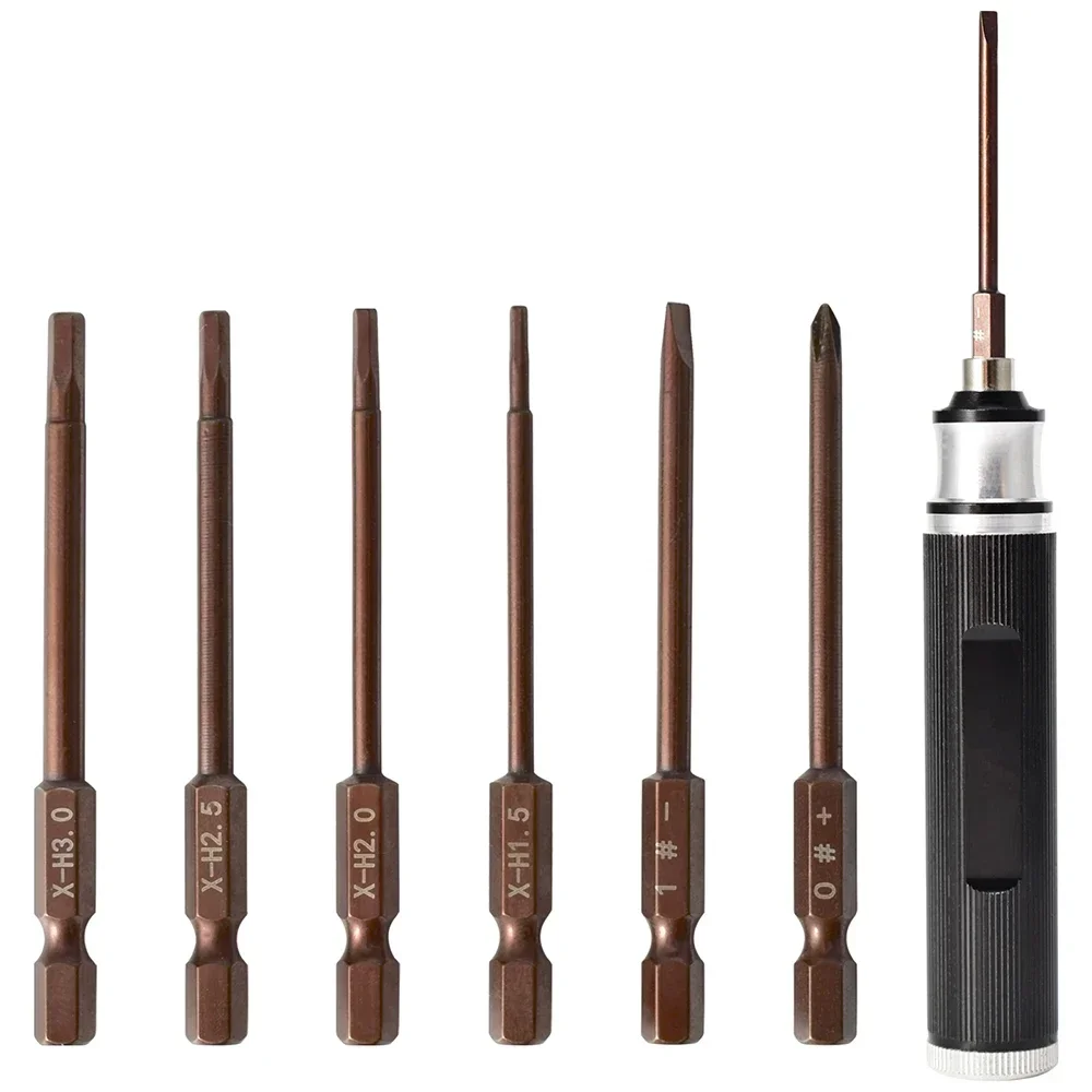 RC Screwdriver Tool 6in1 Magnetic Hex Screw Driver 1.5 2.0 2.5 3.0mm Screwdriver Kit for  RC Car Rc Helicopter Drone Repair Tool