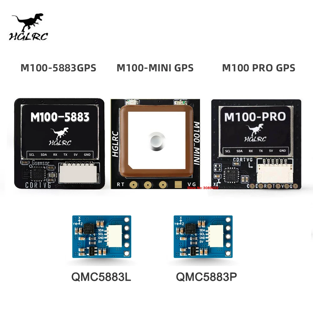 HGLRC M100-5883 GPS/M100-PRO GPS /M100 MINI GPS QMC5883P QMC5883L GPS Magnetic Compass Module for RC FPV Drone Quadcopter