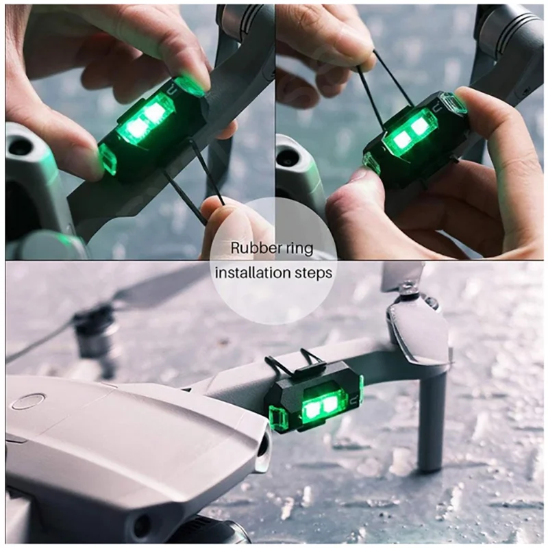 New Seven-Color Aircraft Lights Blinking Lights Rechargeable Pilot Light Drone Magnetic Suction Modification Universa