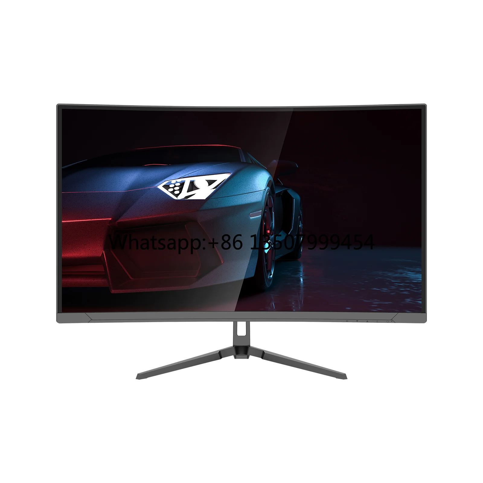 24 Inch RGB Light Bar Curved Gaming Monitor 75Hz 1K PC Display with Comfortable View for Computer Gamers