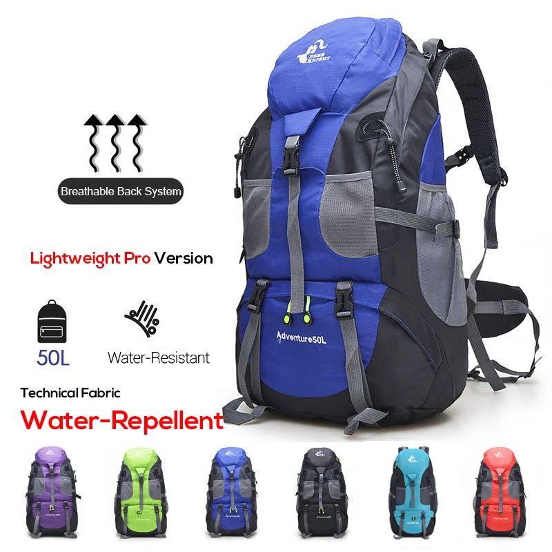 High Quality Brand FREE KNIGHT Outdoor 50L Backpack Double Shoulder Bag Women's Hiking Sports Travel Camping Bag Men's Backpacks