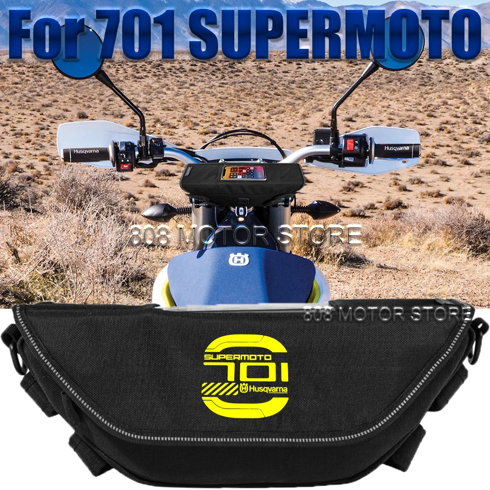 For Husqvarna 701 supermoto Motorcycle accessories tools bag Waterproof And Dustproof Convenient travel handlebar bag