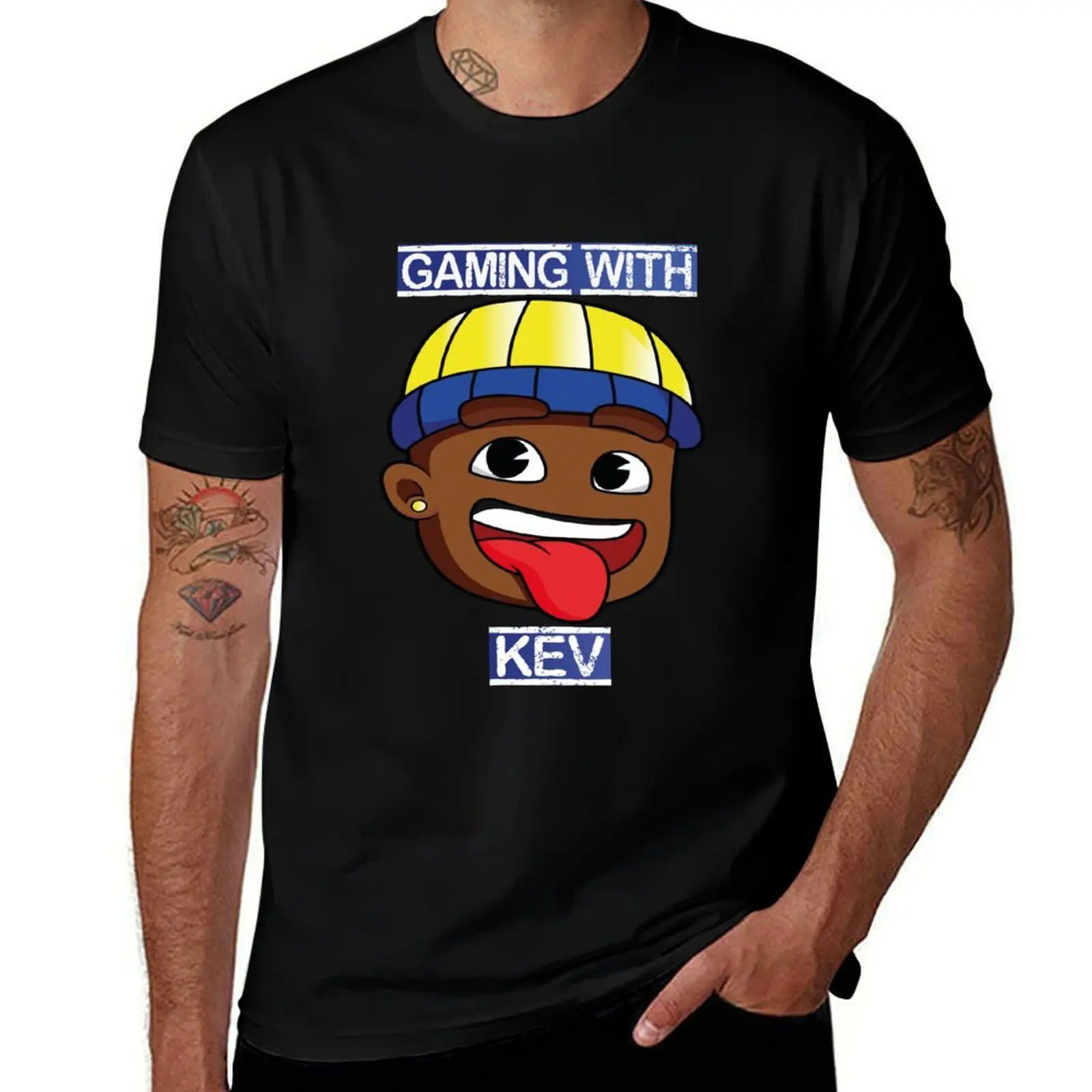 Gaming with kev gift for adult and kids T-Shirt Basic Casual Short Sleeve Cotton Shirt
