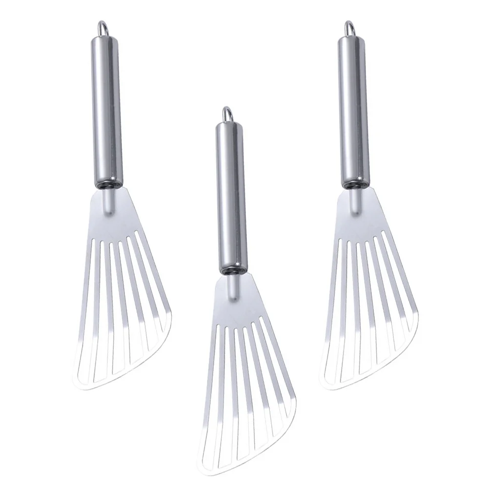 3pcs Stainless Steel Spatula For Steak Fry Fish Slotted Turner Kitchen Tool Baking Gadgets Cooking Utensils Heat Resistant